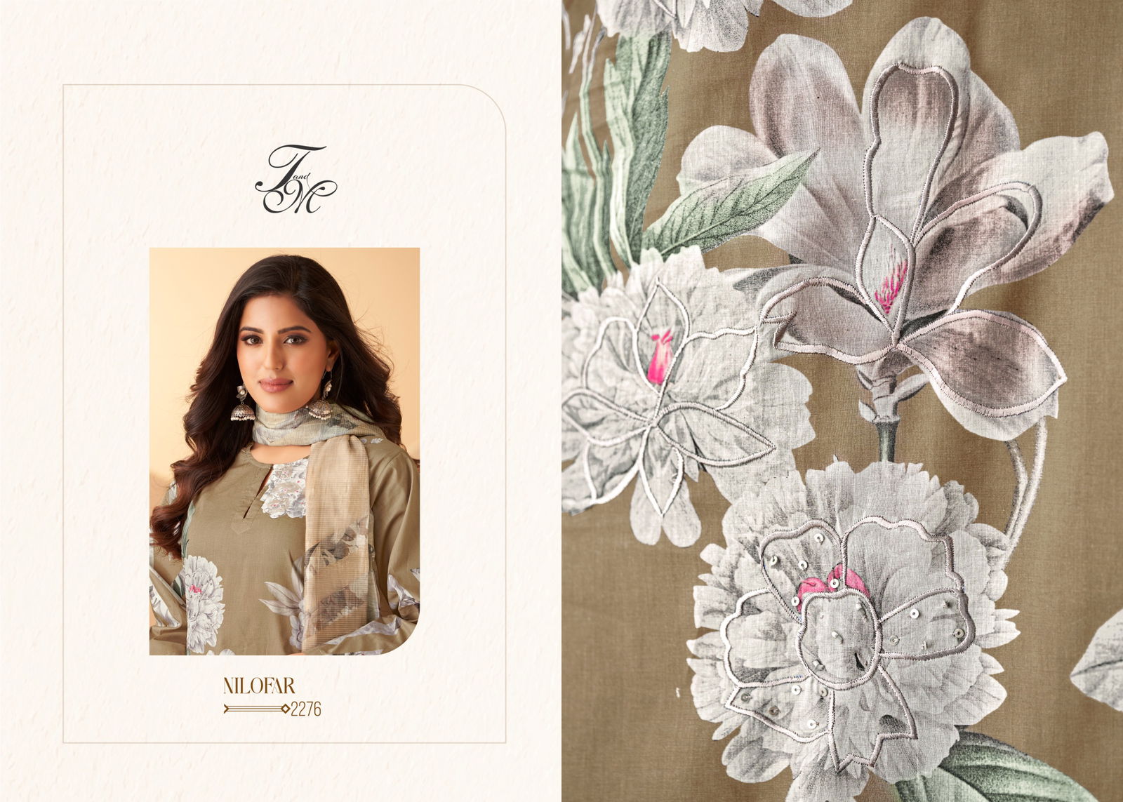 Nilofar By T And M Pure Organza Silk Printed Salwar Kameez Wholesale Price In Surat
